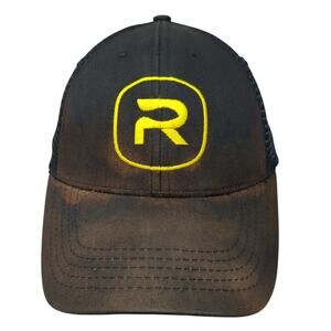 Rio Products Snapback Mesh Back Trucker Hat Black One Size Embroidered